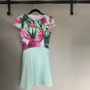 Ted Baker London Cap Sleeve Skater Dress